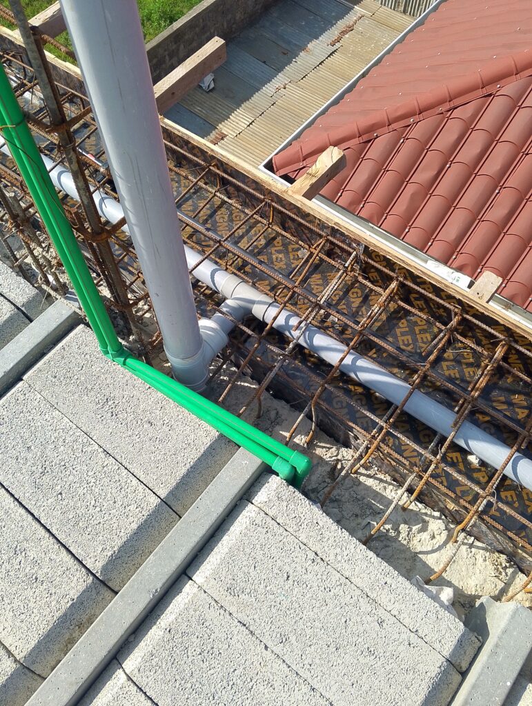 Beam and Block is a pre-cast concrete system that is faster to install, requires no timber formwork, and provides better thermal/acoustic insulation than traditional solid slabs, making it ideal for modern, efficient builds in Kiambu County.